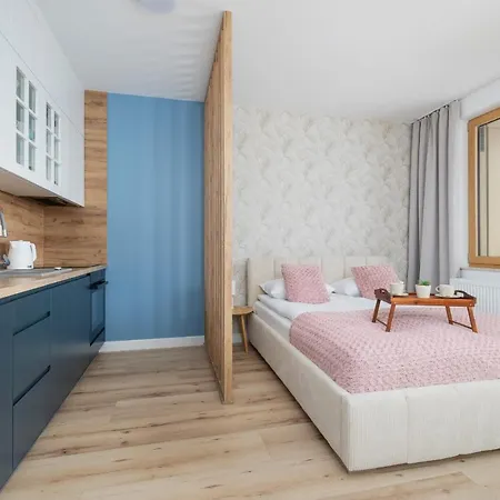 Pink & Blue Cozy Studio In By Renters Apartment